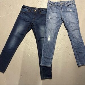 Blue and Light Blue Women's Jeans